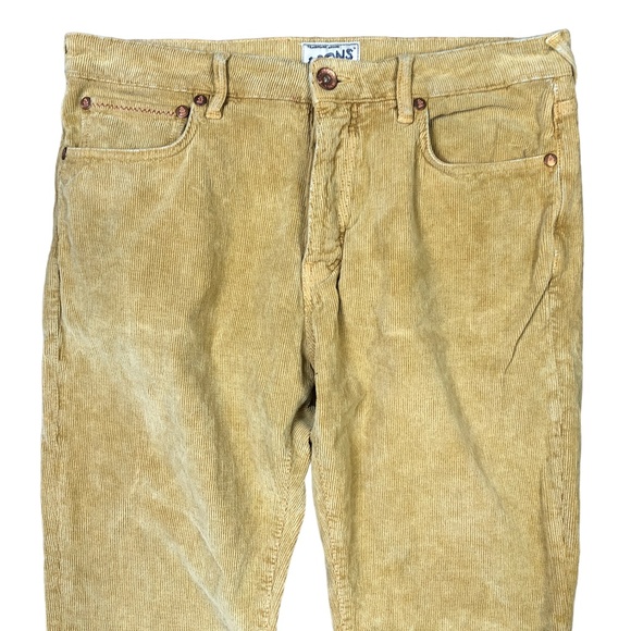 &Sons Pants Corduroy Brandon Slim Brown Stretch And Sons Mens 34x32 - Picture 5 of 7